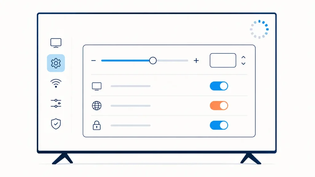 Menu de réglages du buffer d'un lecteur pour une premiere IPTV anti coupure fluide
