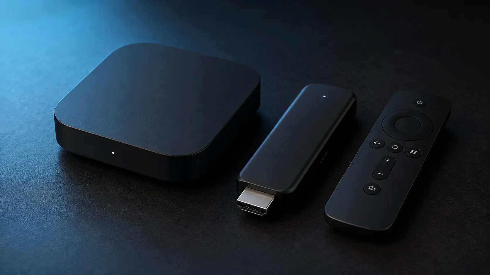 Installation salon moderne avec les appareils compatibles pour une premiere IPTV en 4K