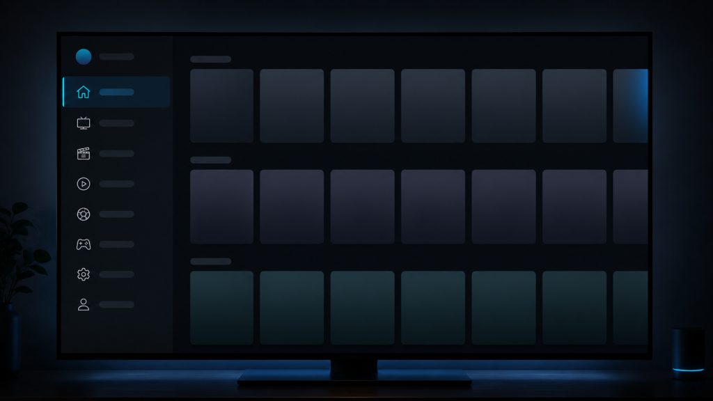 Interface de gestion des catégories et de la VOD avec une premiere IPTV xtream api